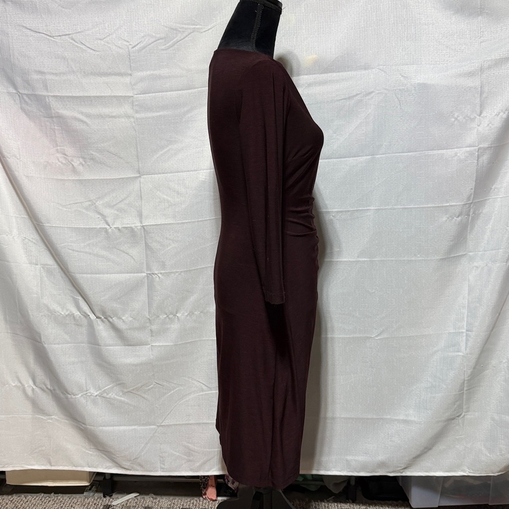 Chaps Side Rouched Midi Dress - Picture 3 of 7